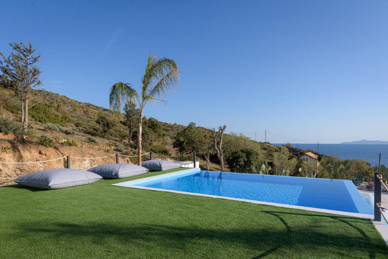 Sounio Black Villa Sunion Exteriör bild