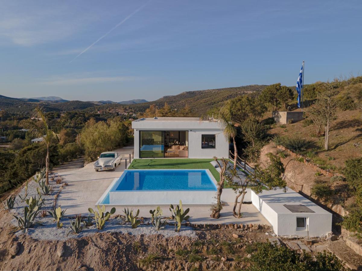 Sounio Black Villa Sunion Exteriör bild